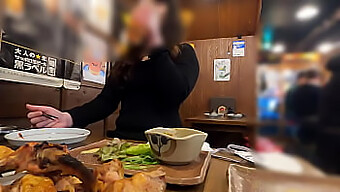 Amateur Homemade Video Of A Busty Asian Woman'S Surprise Visit At A Gelato Shop