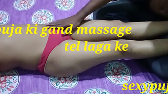 Hindi Stor Rumpa Massage Video Med Smutsigt Prat Och Riktiga Indiska Tjejer