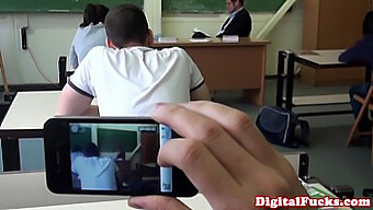 Blowjob And Pussy Licking In A Hot Classroom Encounter