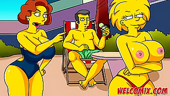 Simpsonlar Çizgi Porno: Otostopçu Kabarcıklar Ve Daffney'Nin Poposu