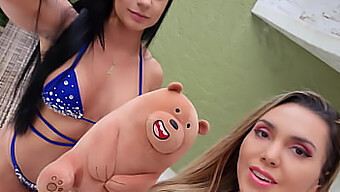 A Teddy Bear'S Affection For A Lesbian Woman In A Video From Bolivianamimi.Tv