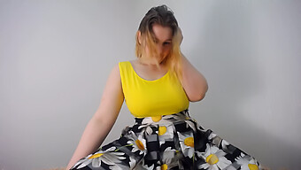 Amateur Teen With Big Tits Has A Big Orgasm While Dancing In A Beautiful Dress