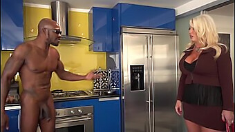 Big Tits And Big Black Cock In Interracial Porn Video