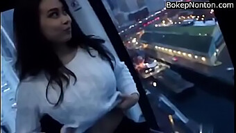 Indian Girl Flaunts Her Amazing Natural Breasts In Public