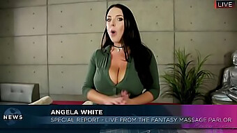 我从来没有做过这样的事情 - Lena Paul和angela White在一个成熟的女同性恋视频中