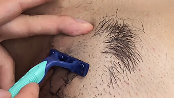 Shaving The Bush Before Getting Down And Dirty