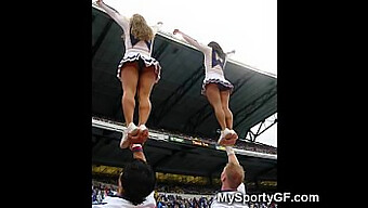 College Cheerleaders In Their Panties!