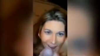 Mature Milf Gives Blowjob And Gets Cummed On