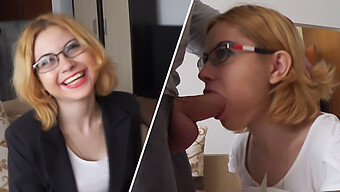 Tricked Into Deepthroat By Rubbing Her Pussy