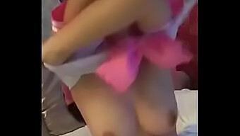 Amateur Teen In Cute Asian Webcam Uniform Shows Off Her Moves