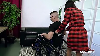 Busty Girlfriend Seduces Her Handicapped Boyfriend And Gives Him A Rough Ride