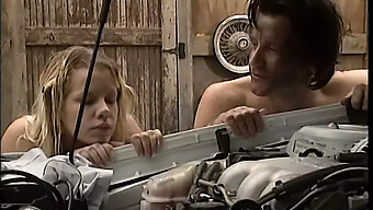 Beautiful Blonde Gets Her Ass Pounded By A Hot Mechanic