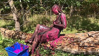 Cute Girl Gets Muddy And Gunged In Sexy Pink