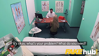 Blonde Russian Slut Swallows Cum In Fake Hospital