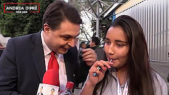 Young Mexican Girl With Andrea Dipre Gives A Mind-Blowing Blowjob In A City