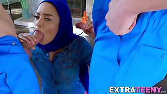 Arab Teen Maya Bijou Gets Cock And Cum In Her Mouth