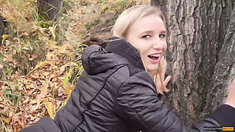 Ukrainian Teen Gets A Mouthful Of Cum In The Great Outdoors