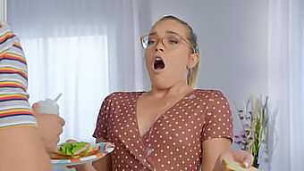 True Kait'S Big Cock Gets Licked And Fucked In The Kitchen