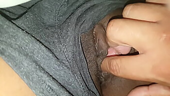 Homemade Video Of A Black Amateur Getting Wet And Tight